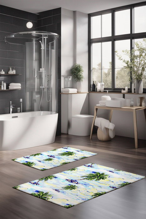Mijölnir Juego de alfombrillas de baño CT-5238 de 2 piezas